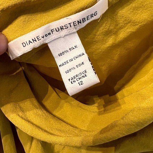 Diane von Furstenberg 100% Silk Romper Playsuit Jumpsuit Color Block Neon - Picture 5 of 7